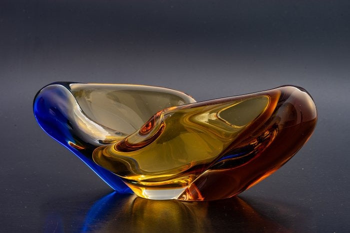 60s Desiners Glass Bowl - Czech
