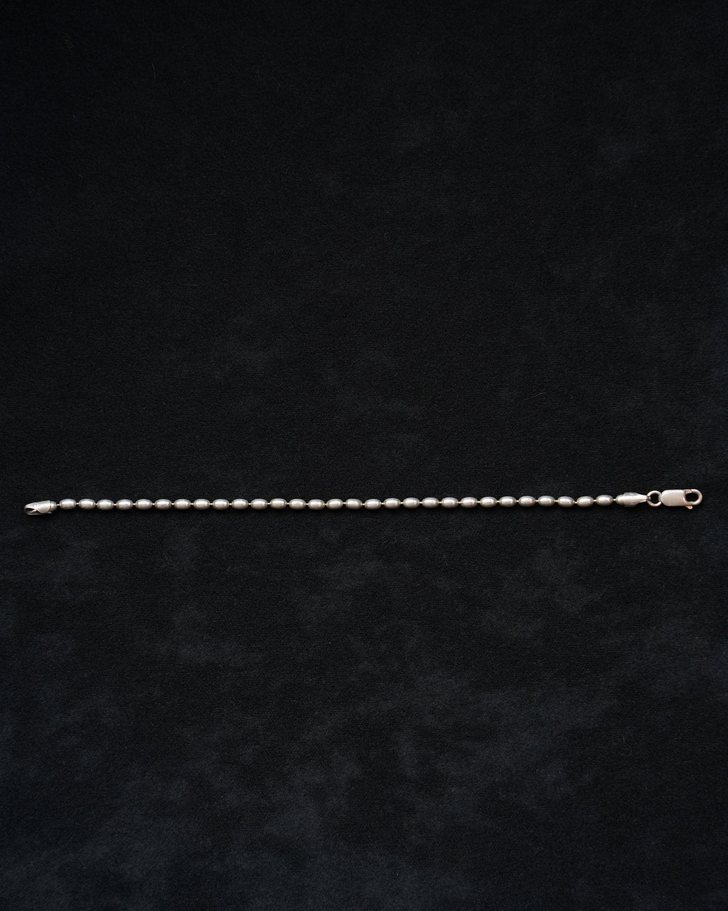 Silver Oval Bead Bracelet (SVBL-26049)