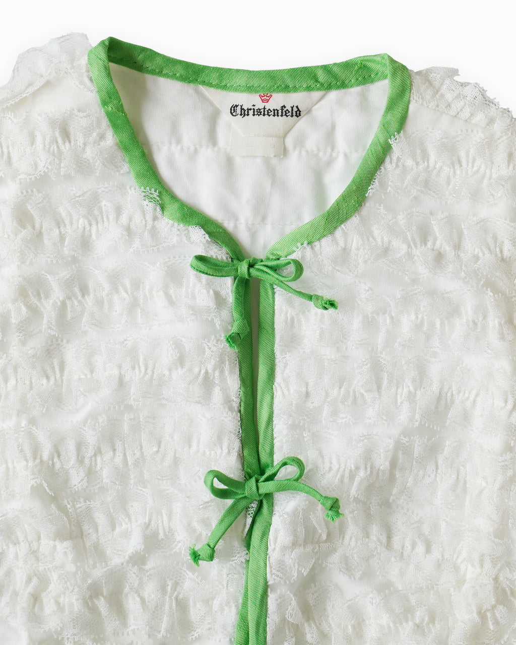 Cotton Lace Vest - Green