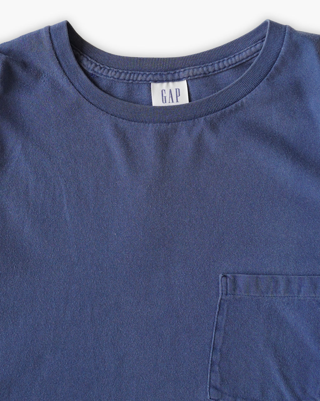90s GAP Faded Pocket T-shirts - Blue