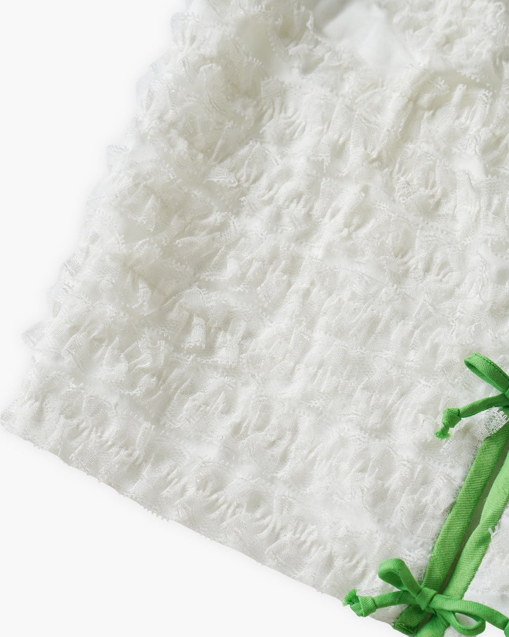 Cotton Lace Vest - Green