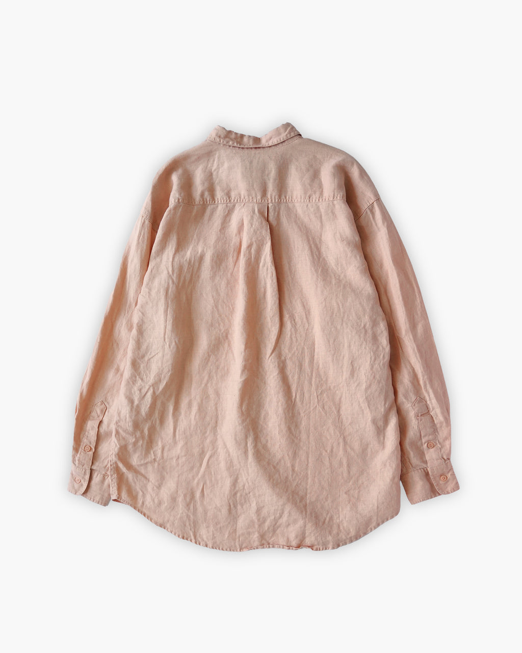 "GOOUCH" 100% Linen L/S Shirt - Coral