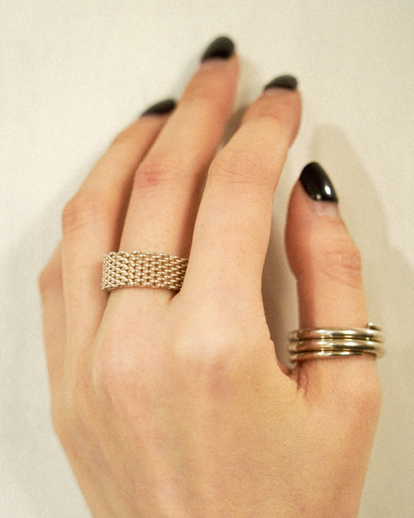 Slim Mesh Band Ring - Size 14 (SVR25027-1)