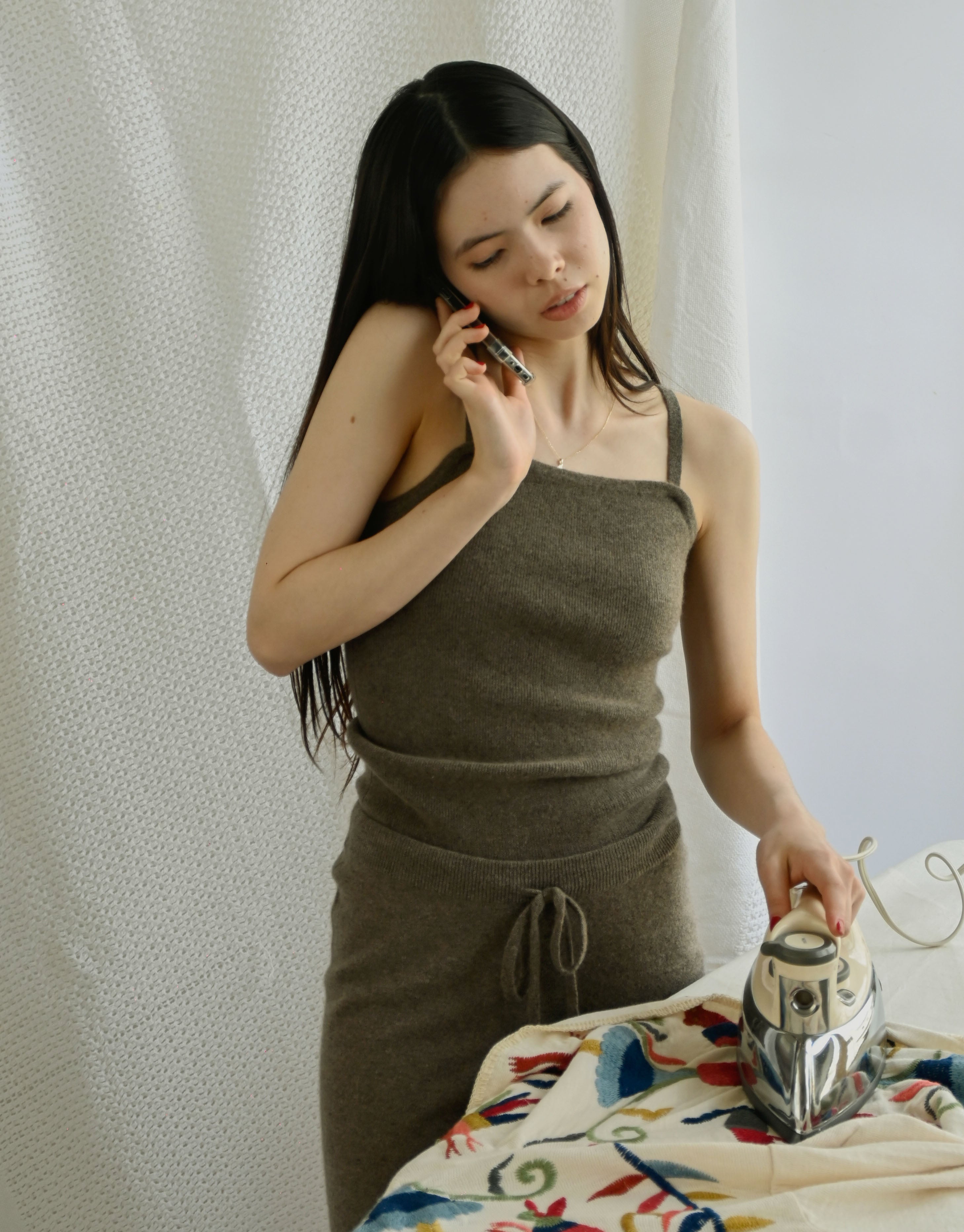 404 Cashmere Loose Shorts - Camel