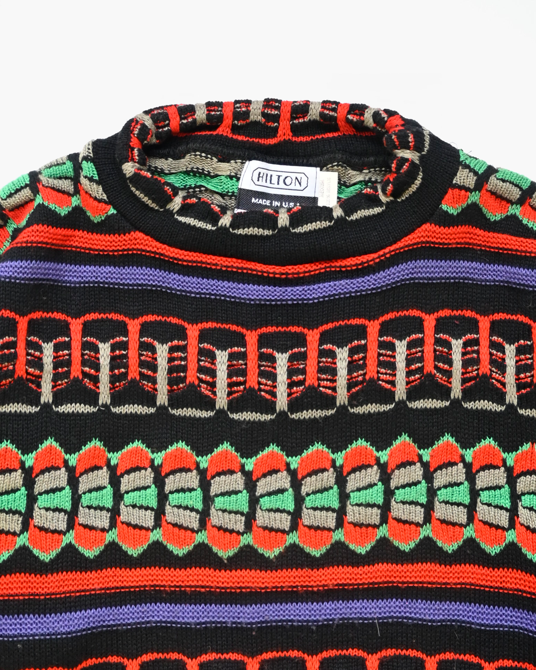 1980's 3D Knit Sweater
