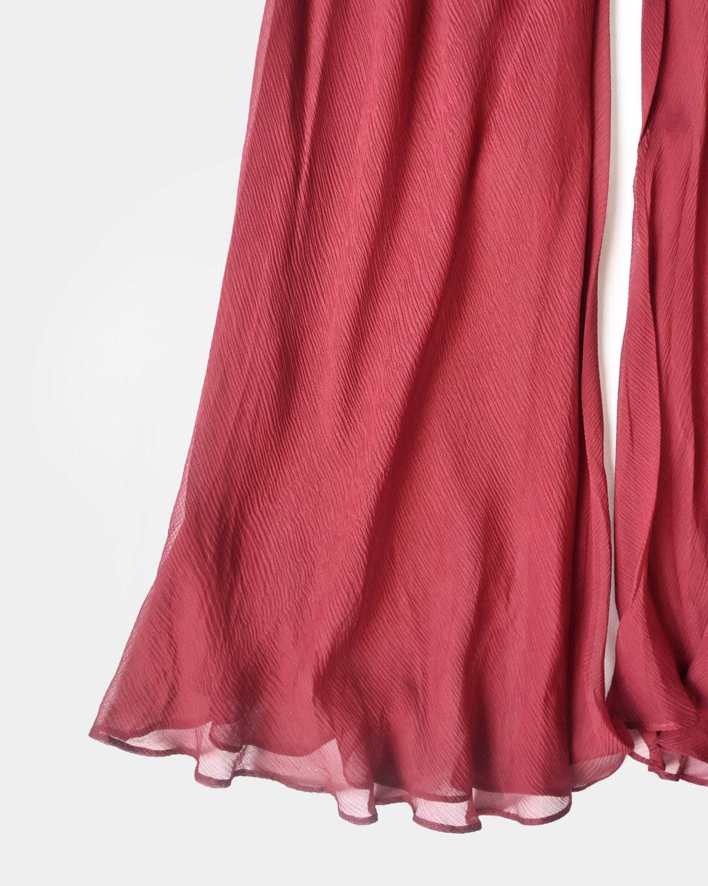 "ROMEO GIGLI" Silk Flare Pants - Wine