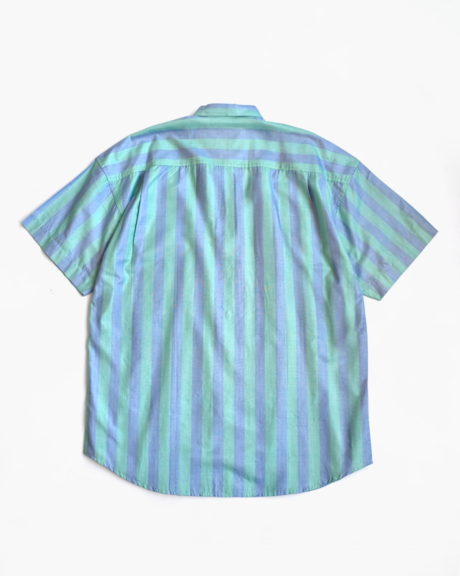 "GOOUCH" Rayon x Cotton Striped Shirt