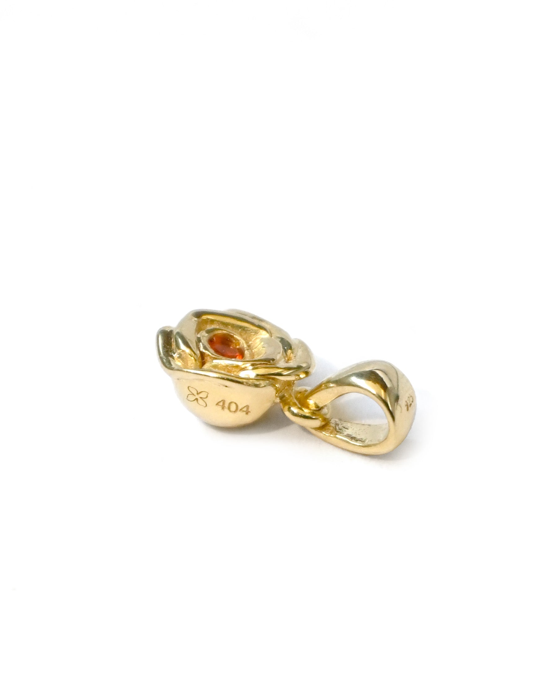 Valentine x 404 Baby Rose Charm - Gold