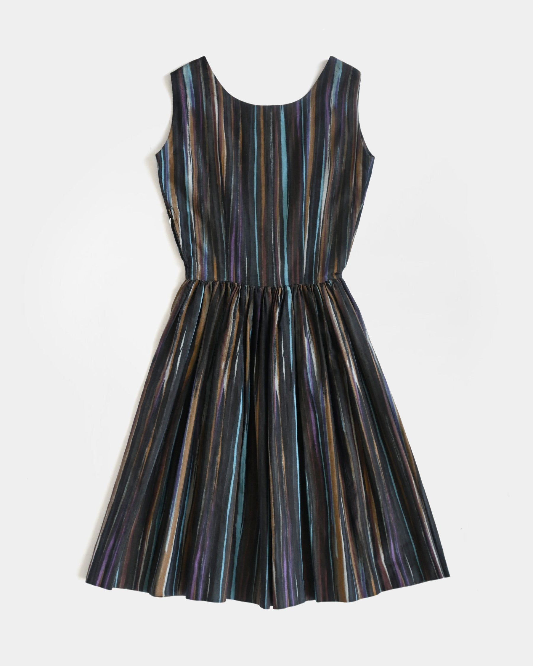 60's Painted Stripe Mini Dress