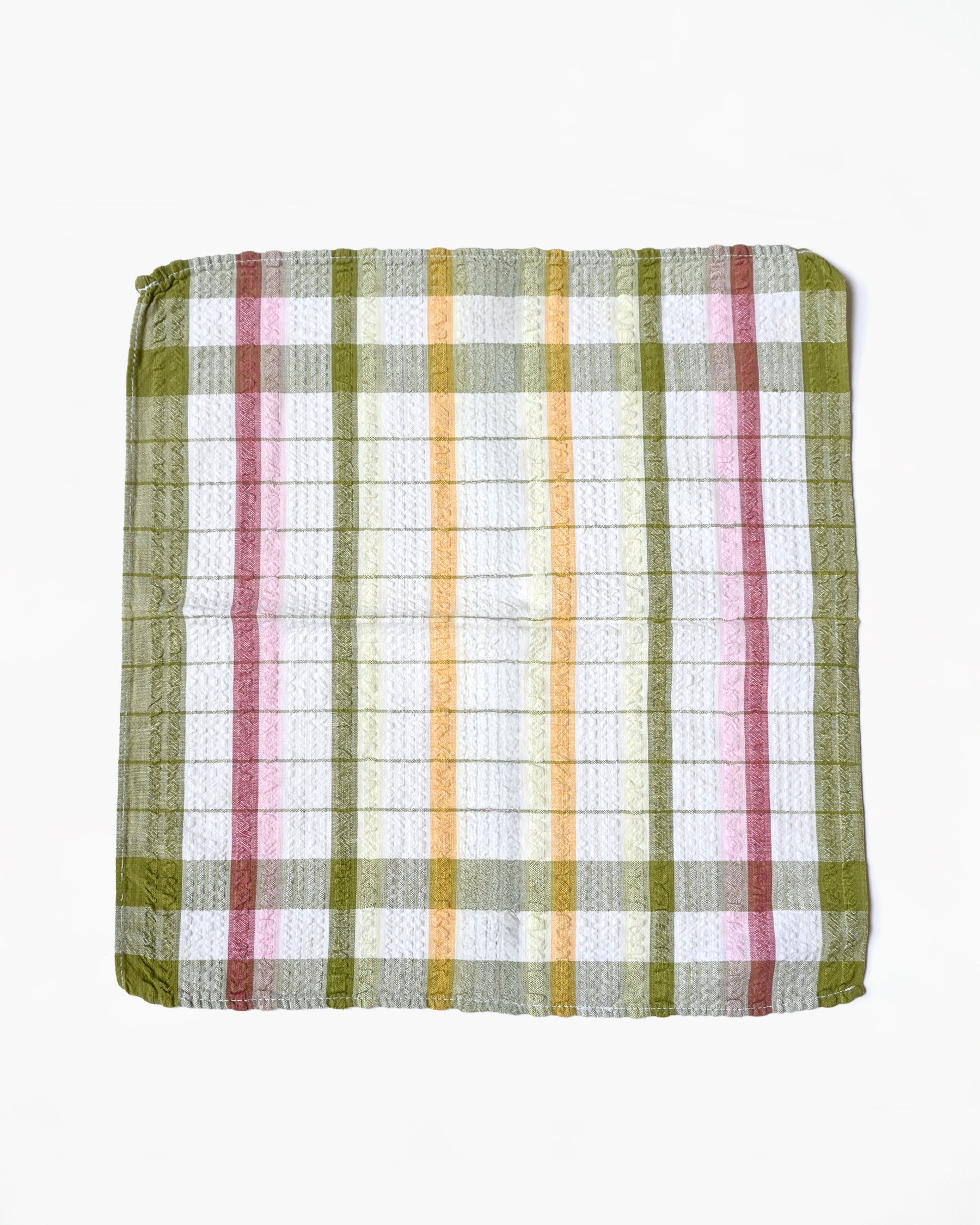 Plaid Waffle Texture Kitchen Towel