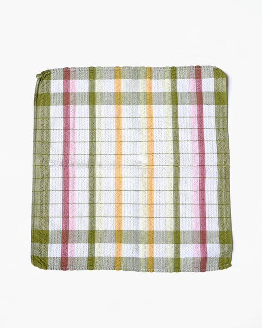Plaid Waffle Texture Kitchen Towel