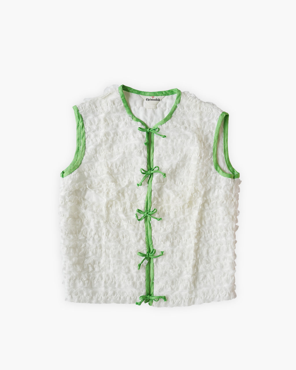 Cotton Lace Vest - Green