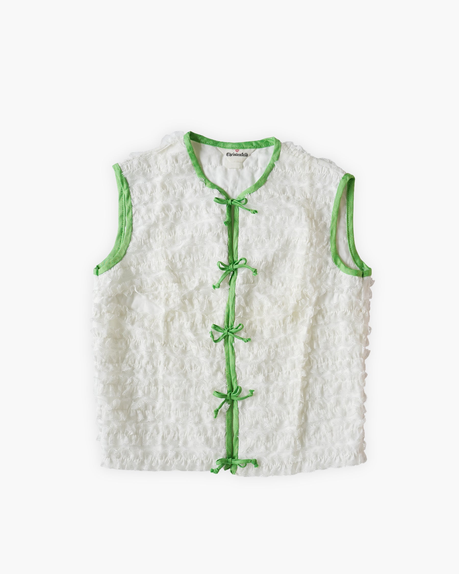 Cotton Lace Vest - Green
