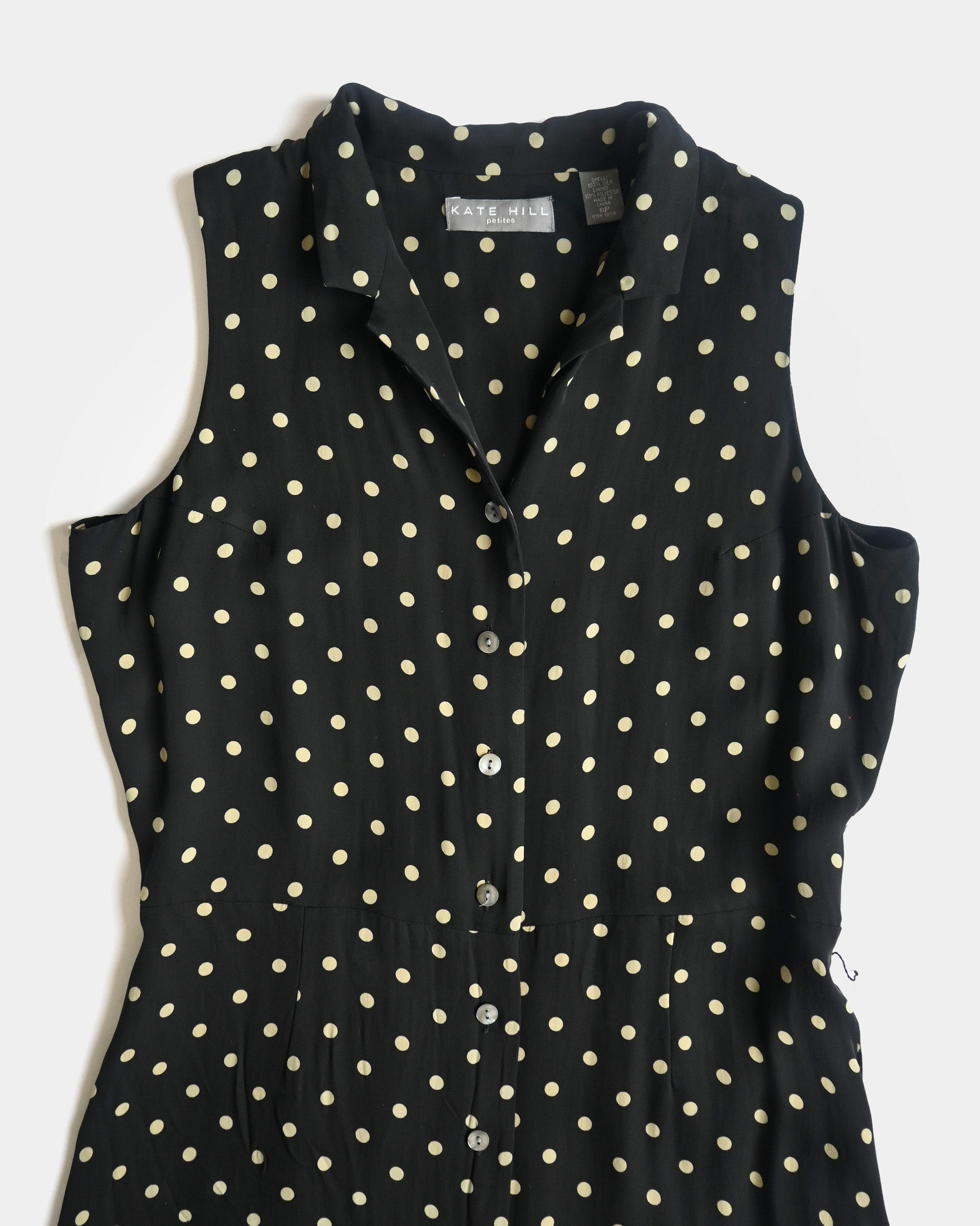 100% Silk Dot Dress