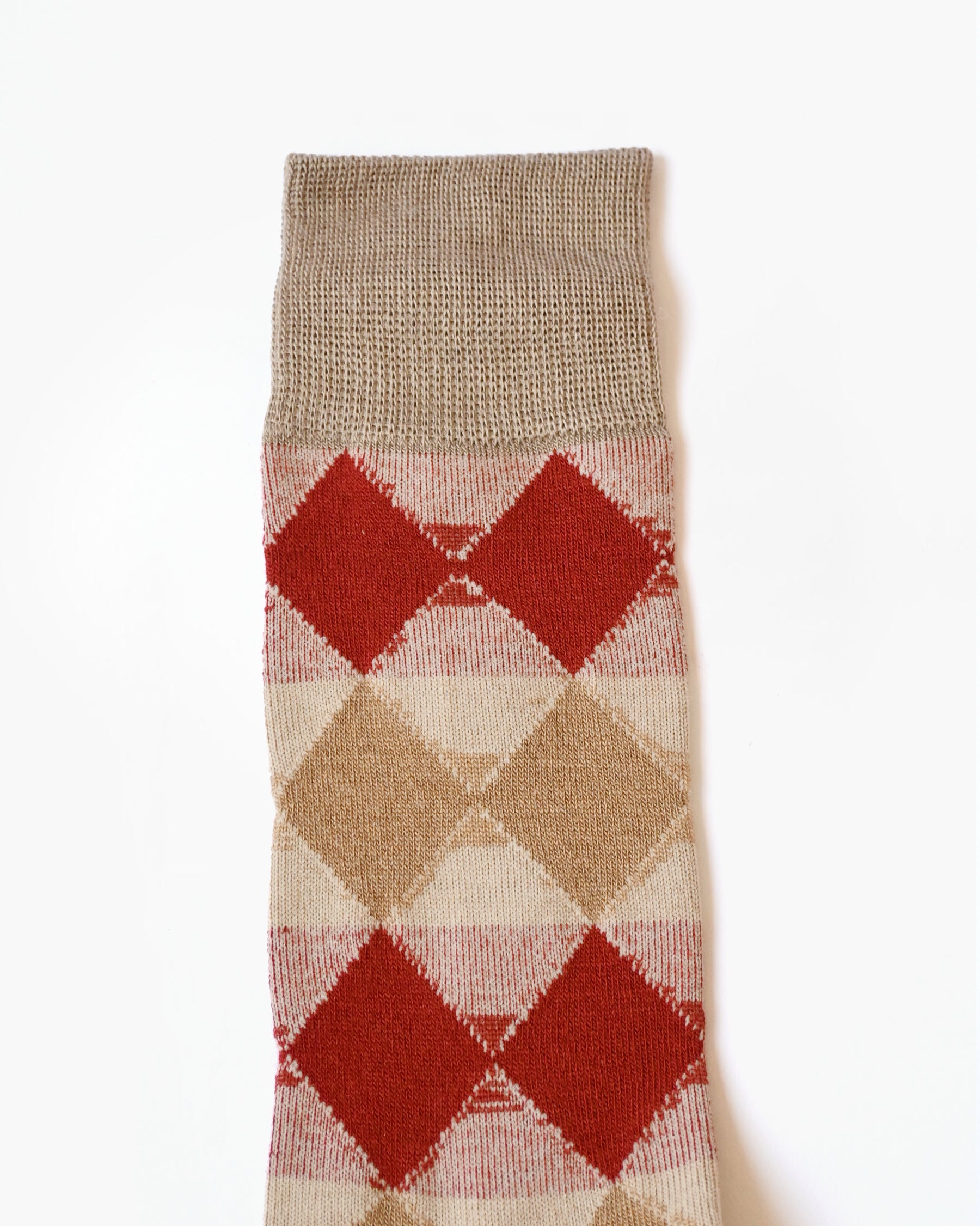Diamond Socks - Beige