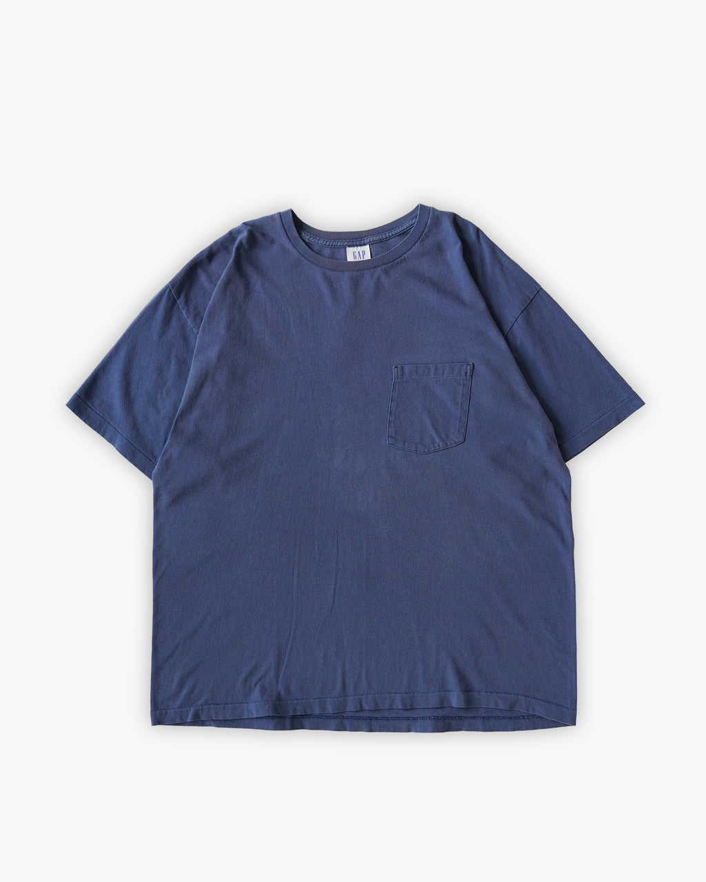 90s GAP Faded Pocket T-shirts - Blue
