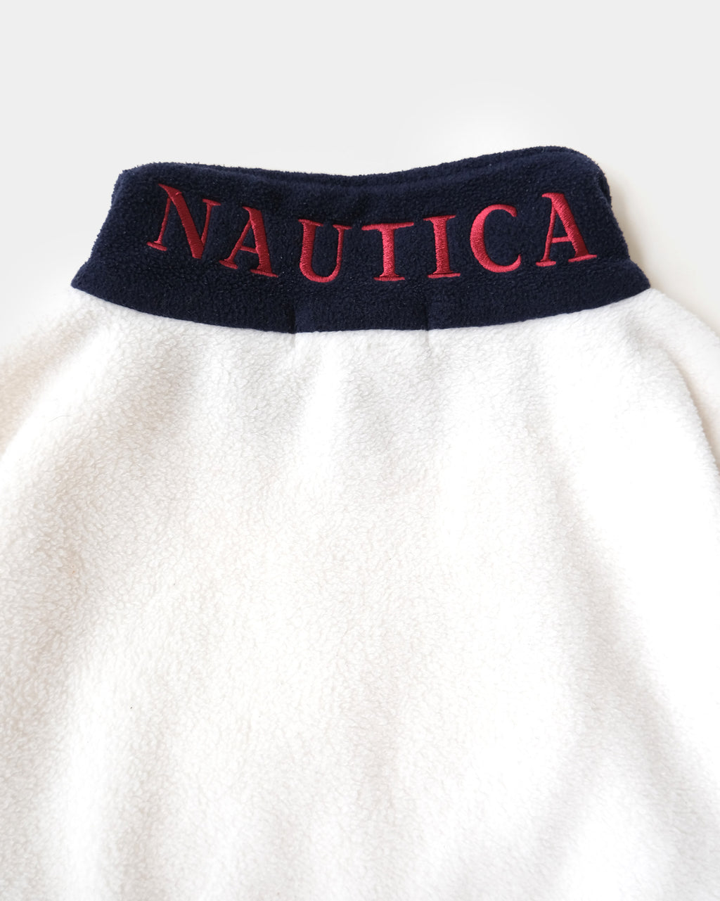 90s Patterned Fleece Zip-Up Pullover
