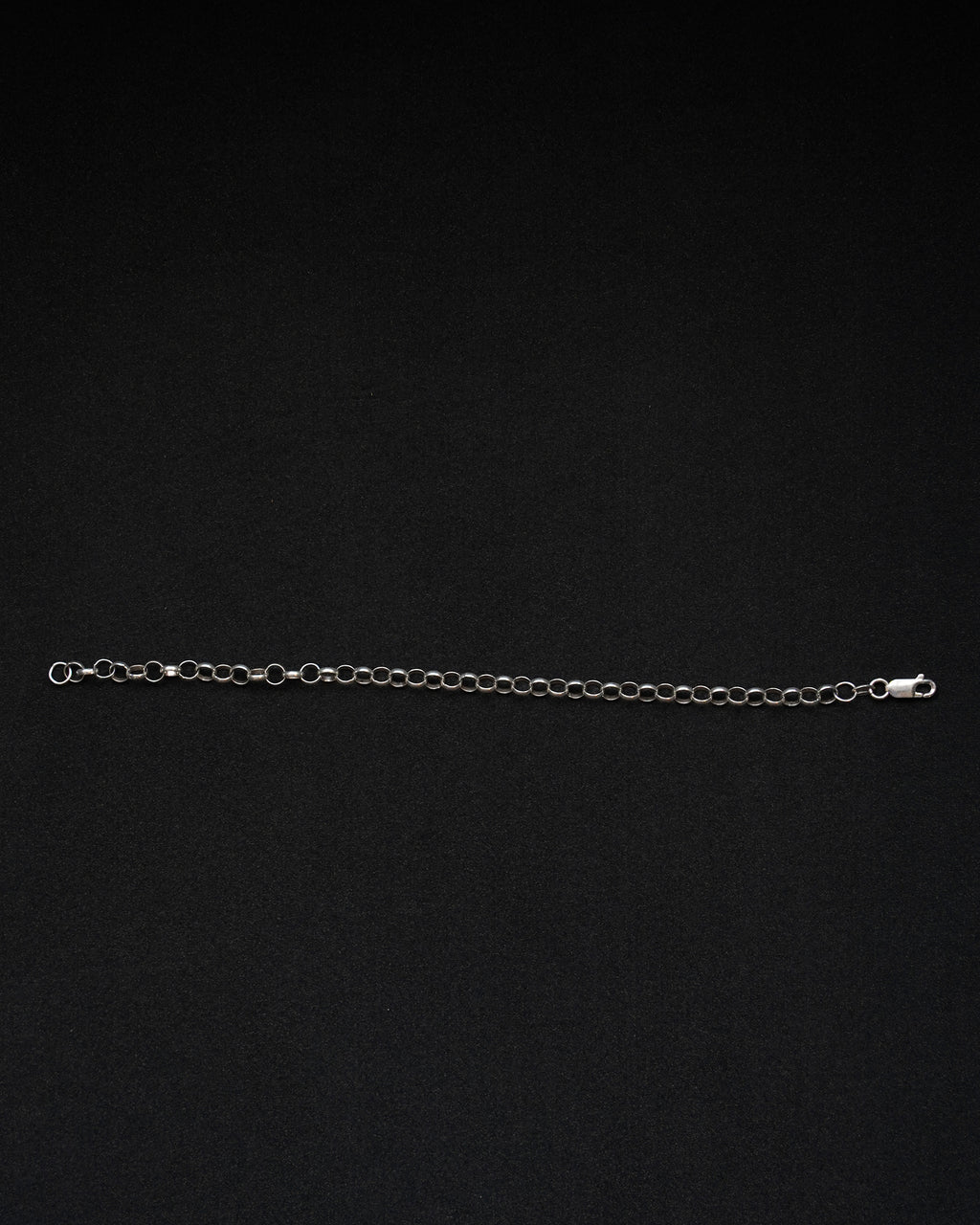 Silver Round Link Bracelet (SVBL-26040)