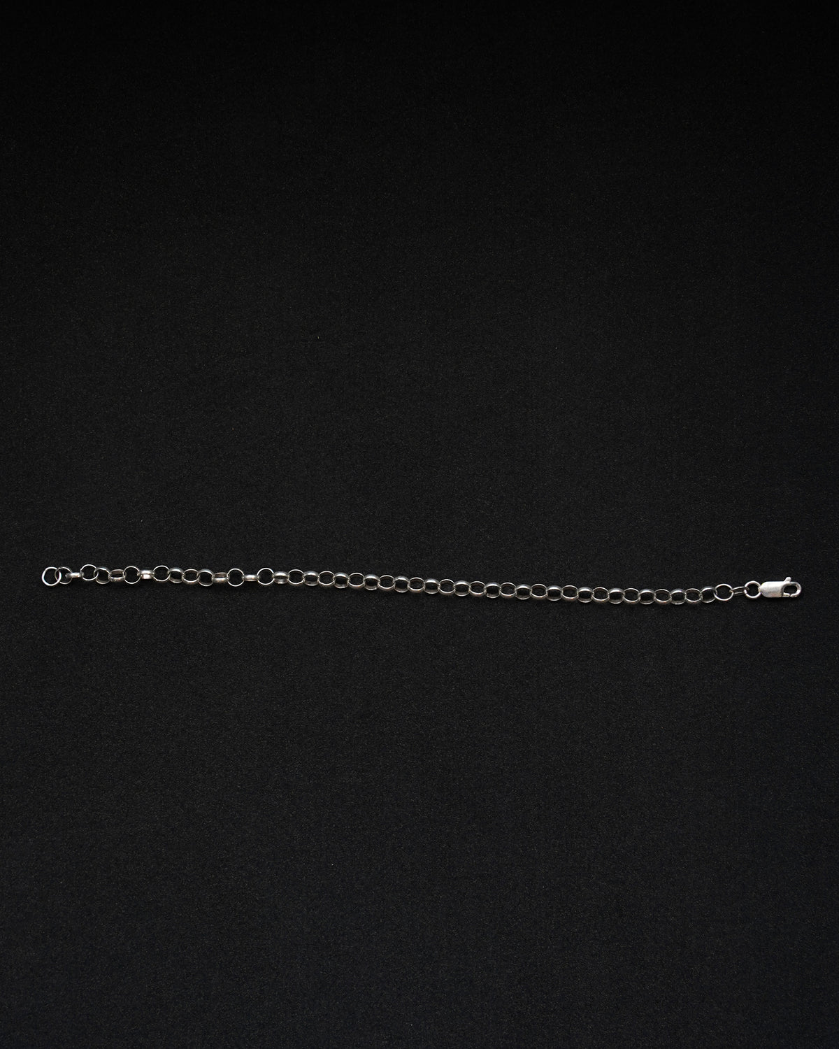 Silver Round Link Bracelet (SVBL-26040)