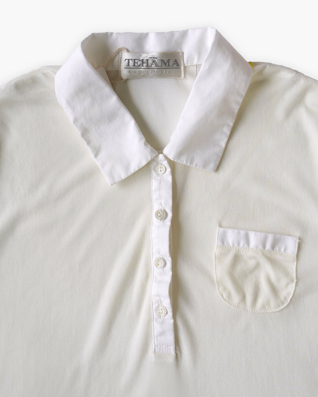 Sheer Short Sleeve Polo Top