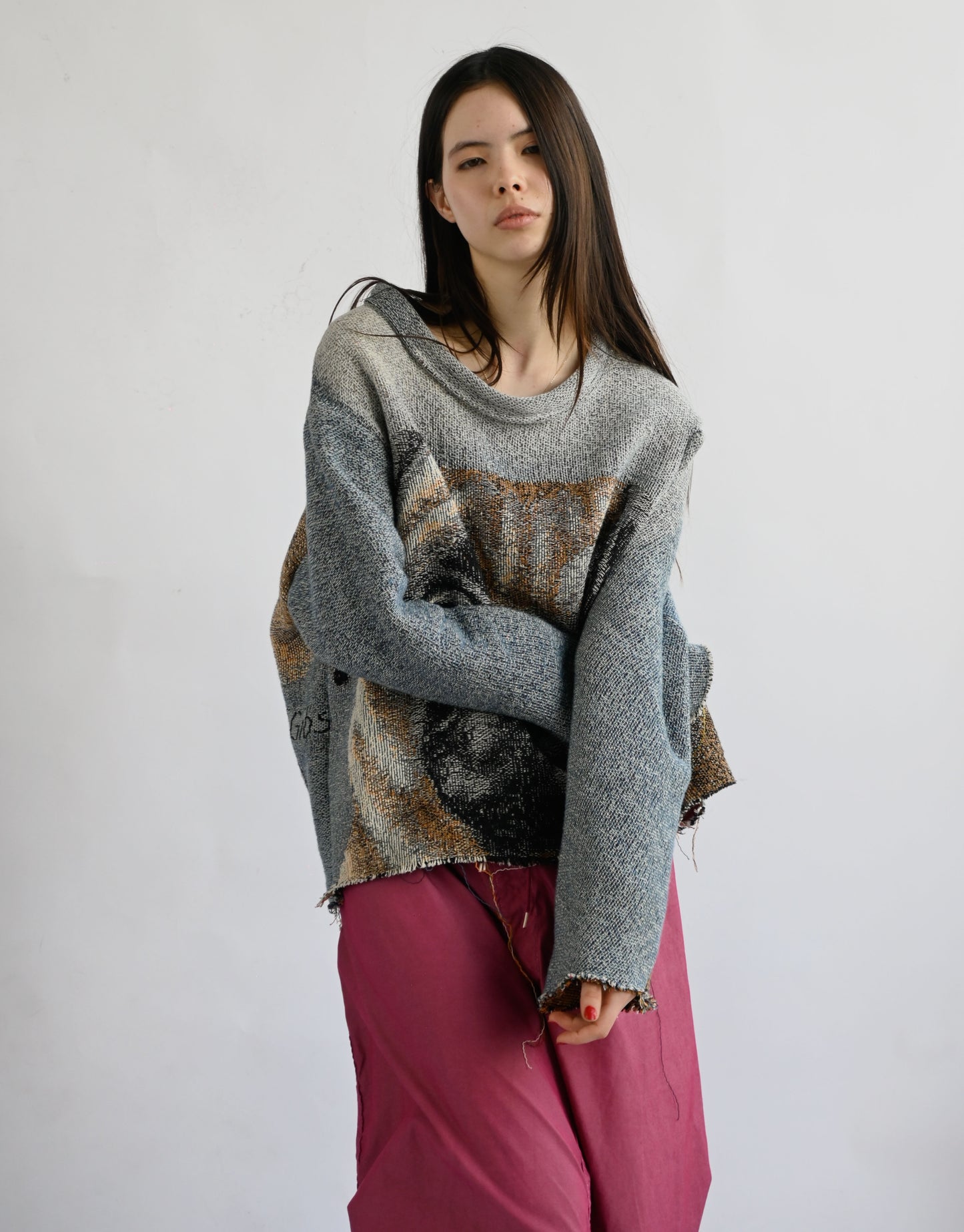 Animal Jacquard Sweatshirt