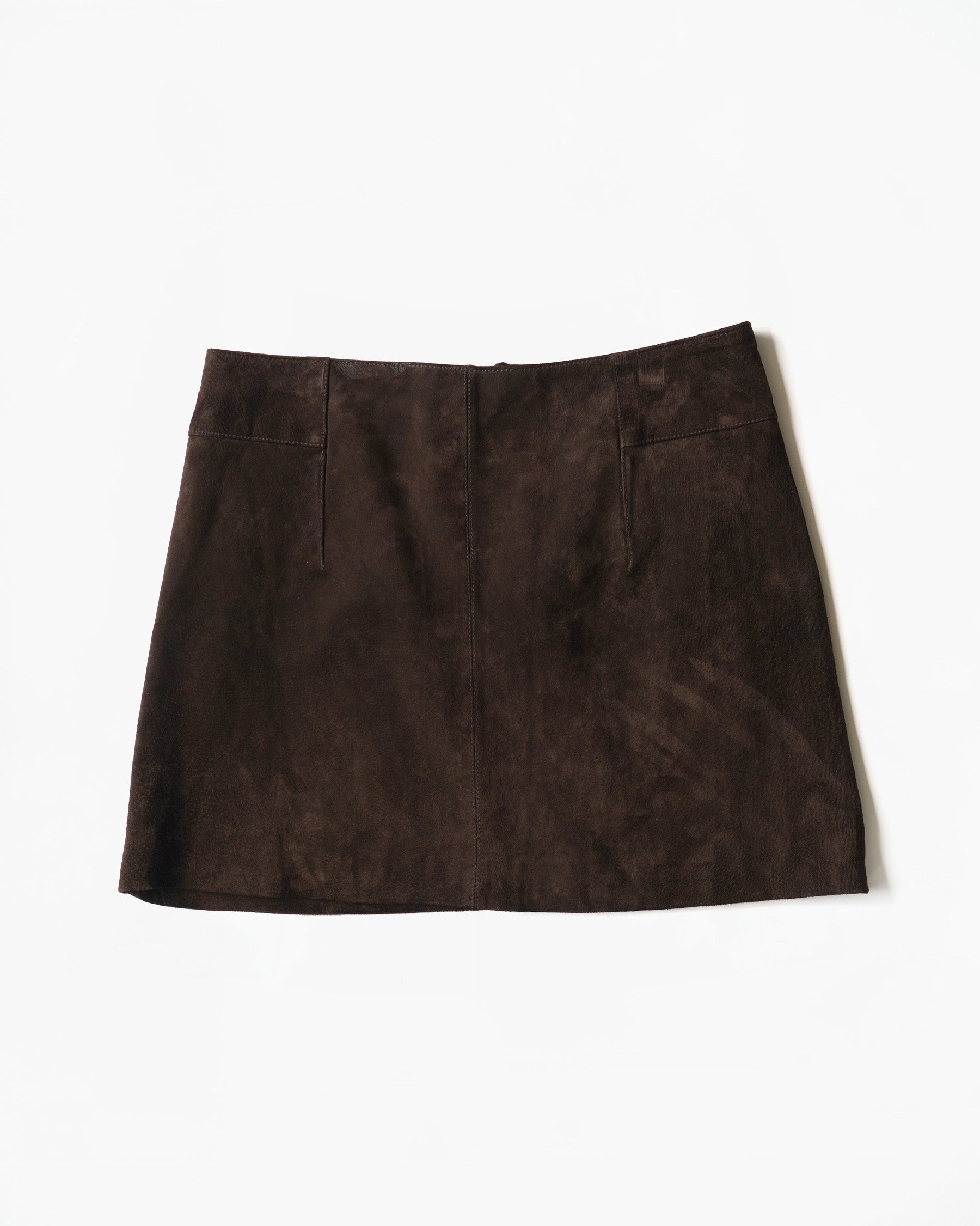 Suede Brown Mini Skirt