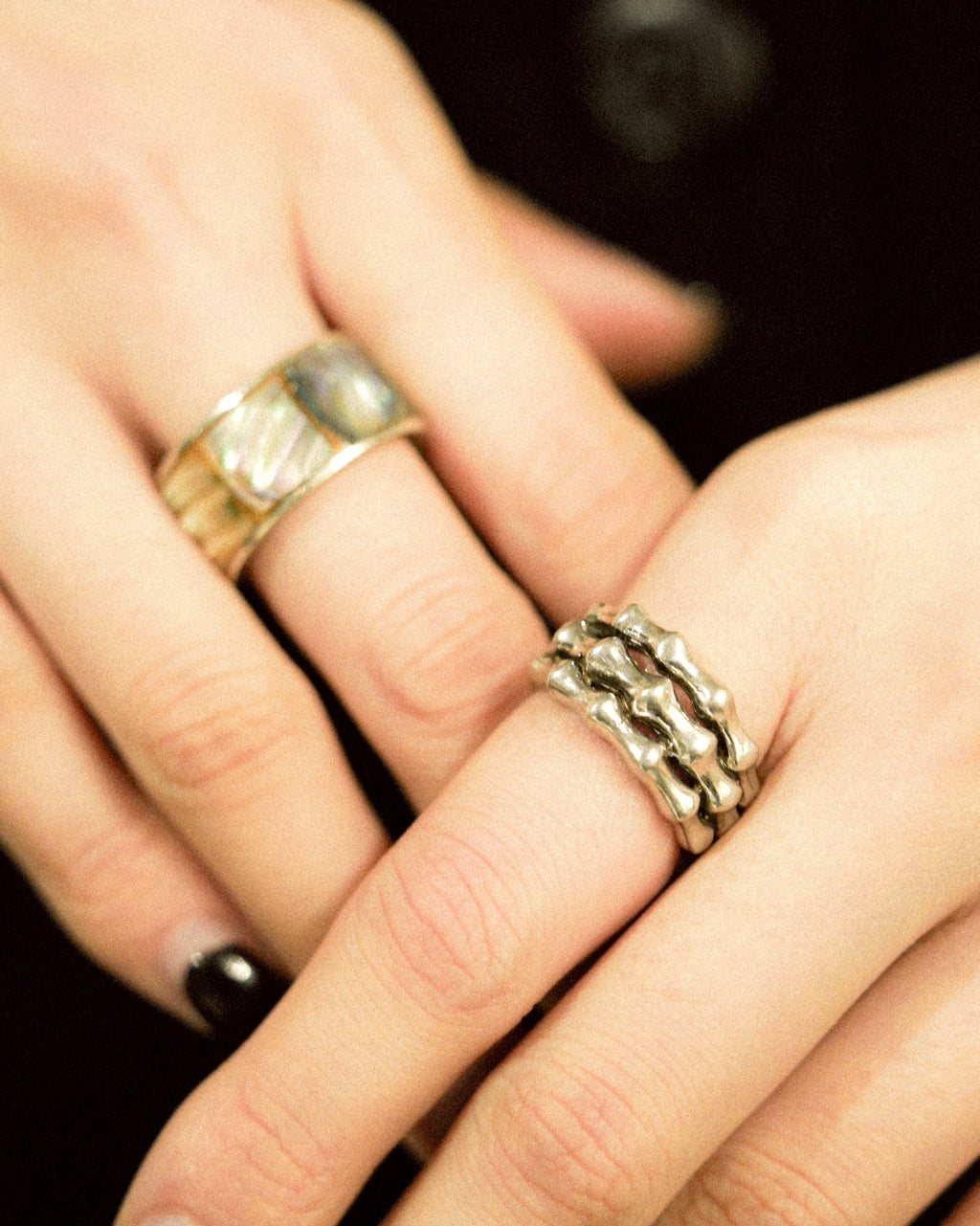 Triple Bone Silver Ring (SVR25014)