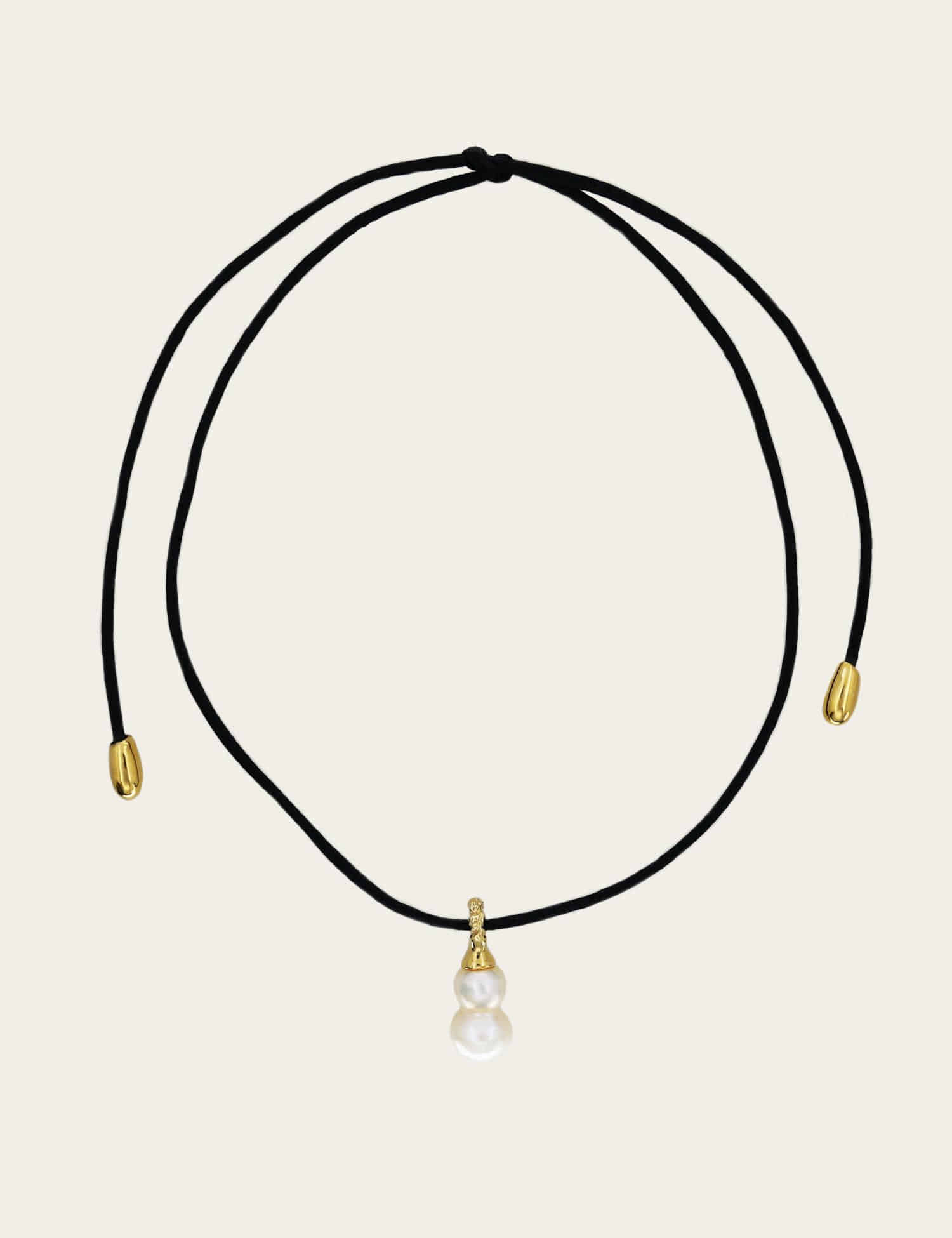 "Isabella Etou" Pearl Cord Necklace