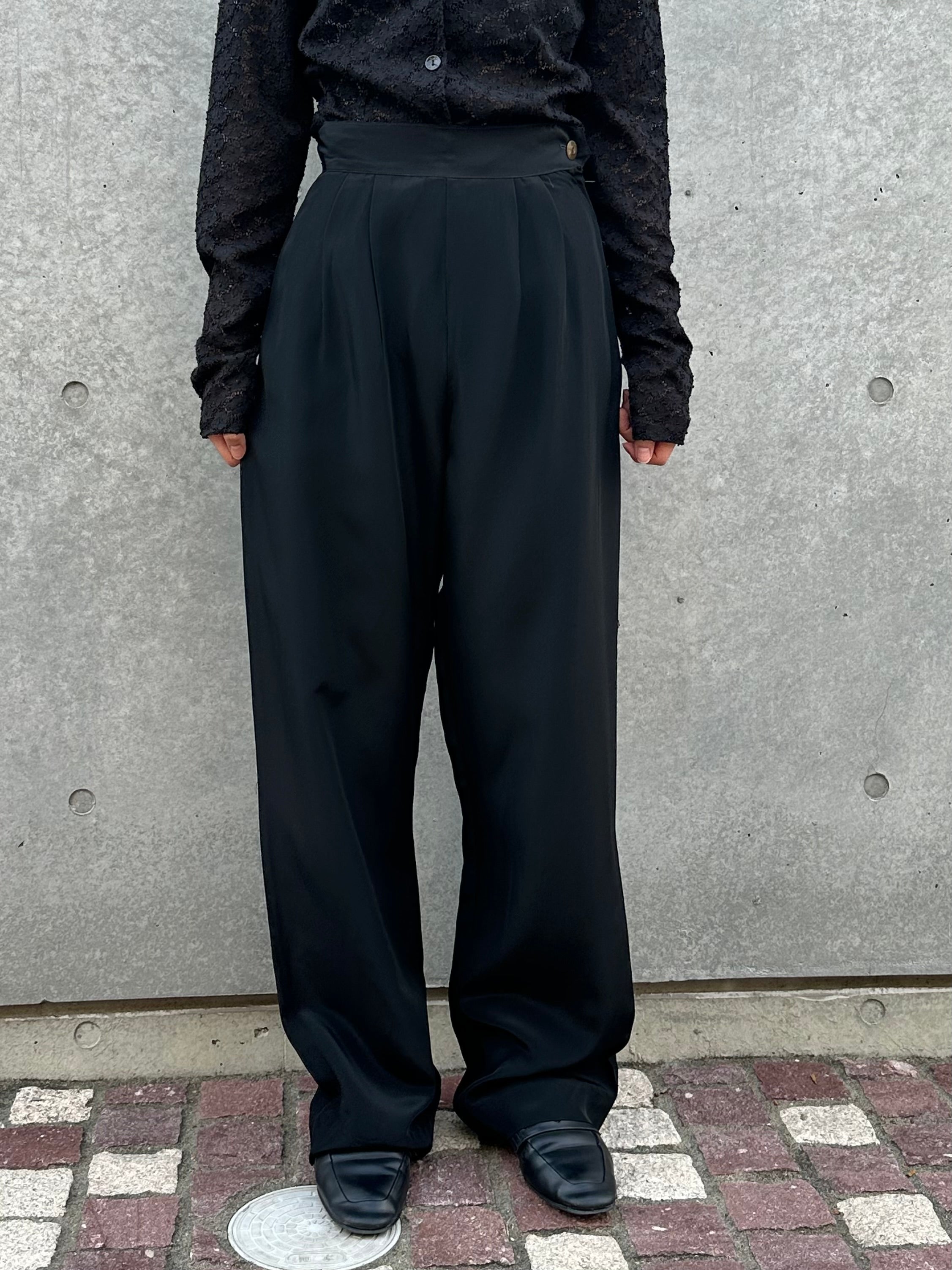 1970's High-Waisted Structured Trousers