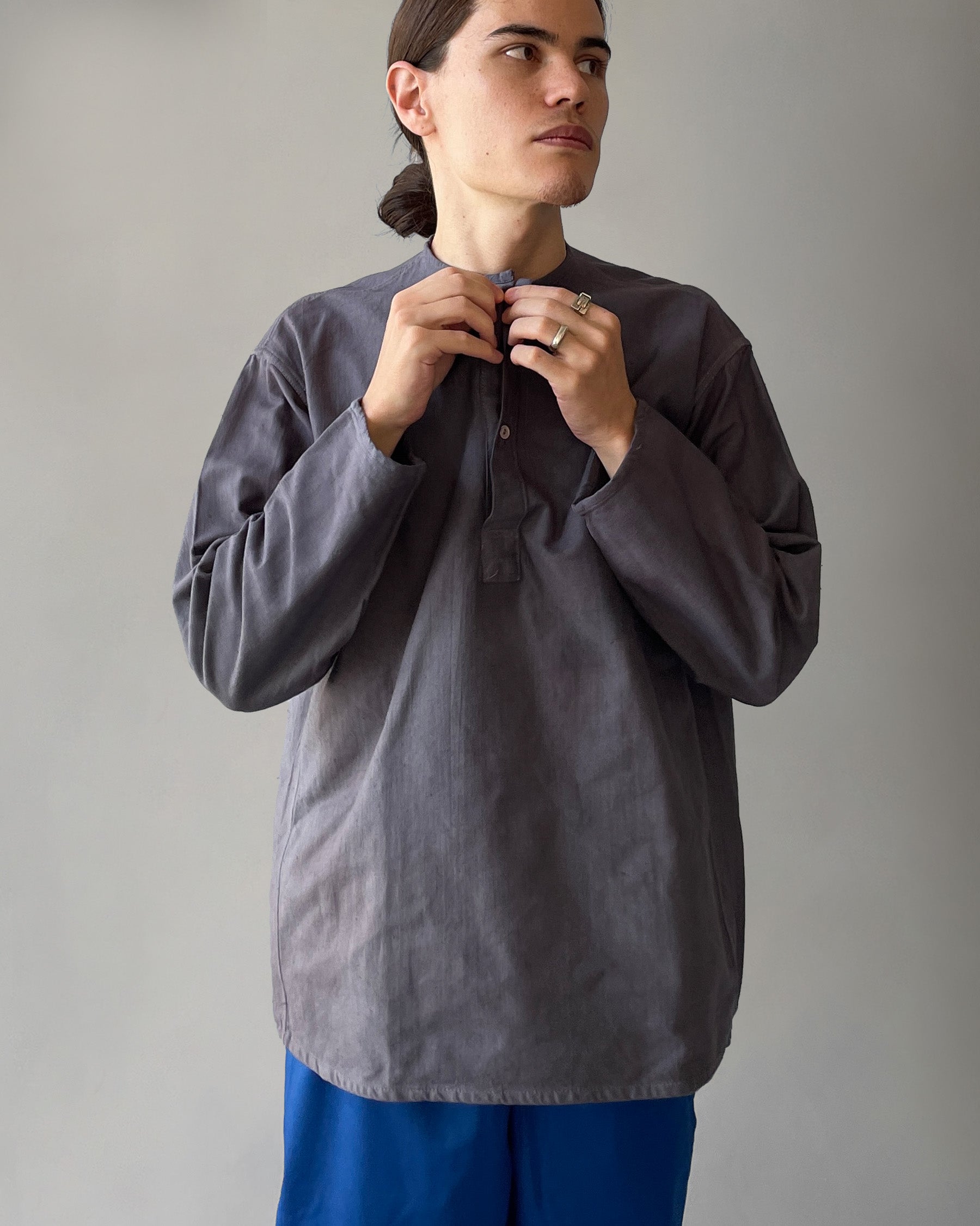 Over-dyed Russian Pullover - Grey