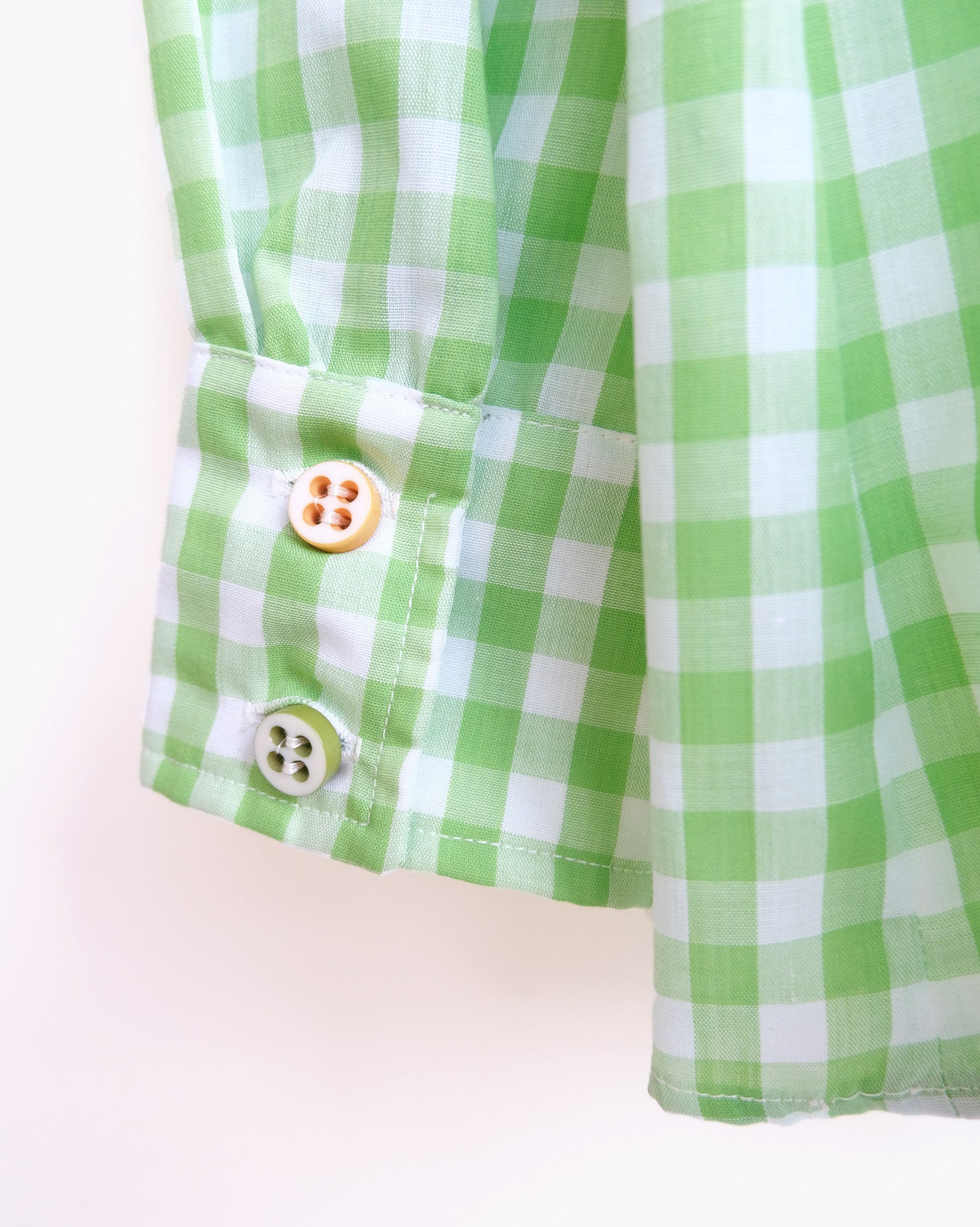 70s Patterned Cotton L/S Shirt