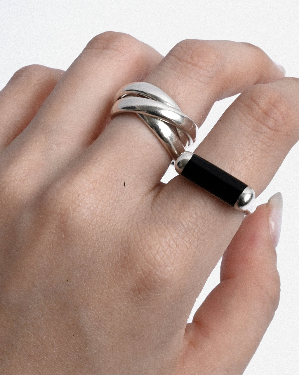 Interlocking Band Ring - 10号