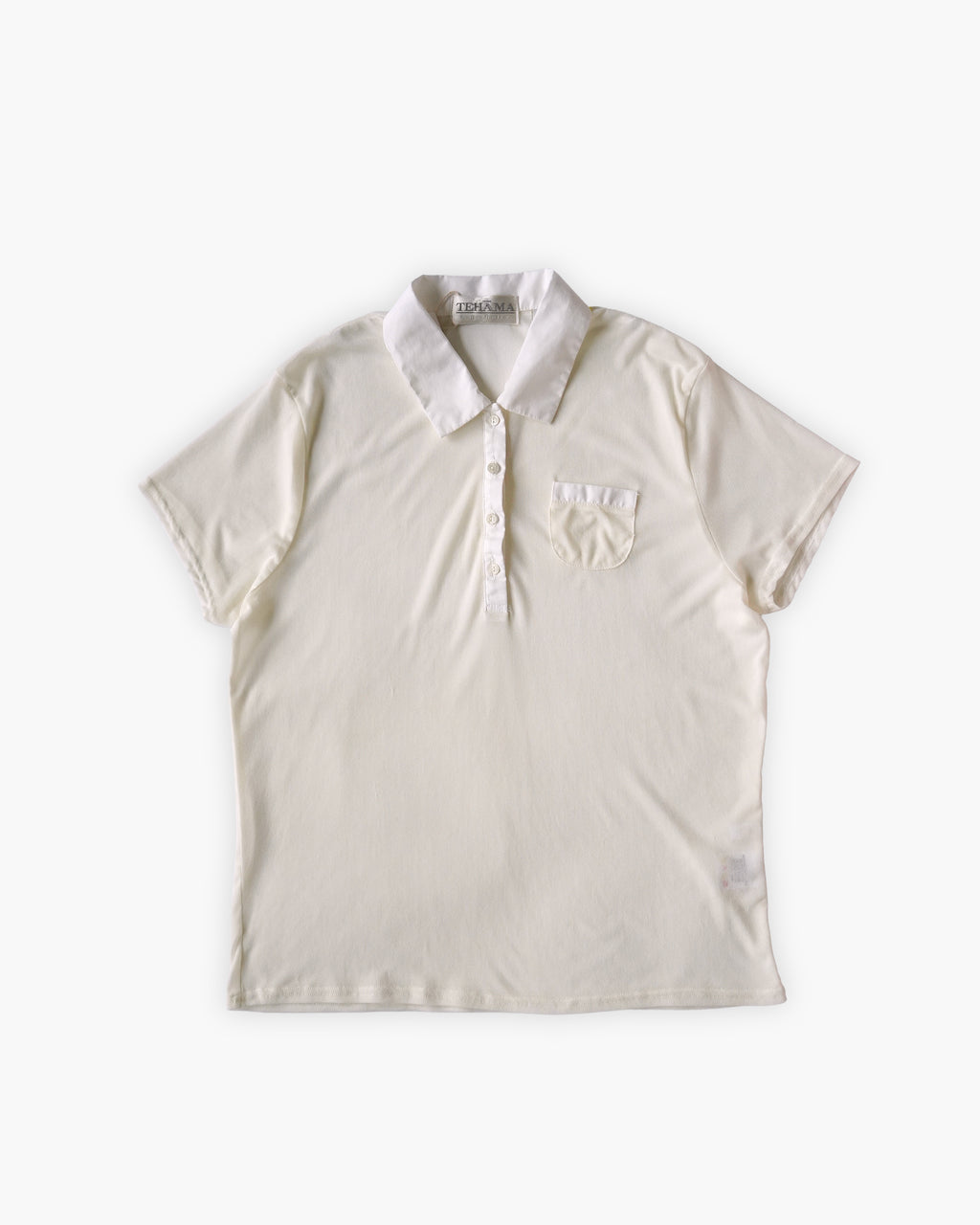 Sheer Short Sleeve Polo Top