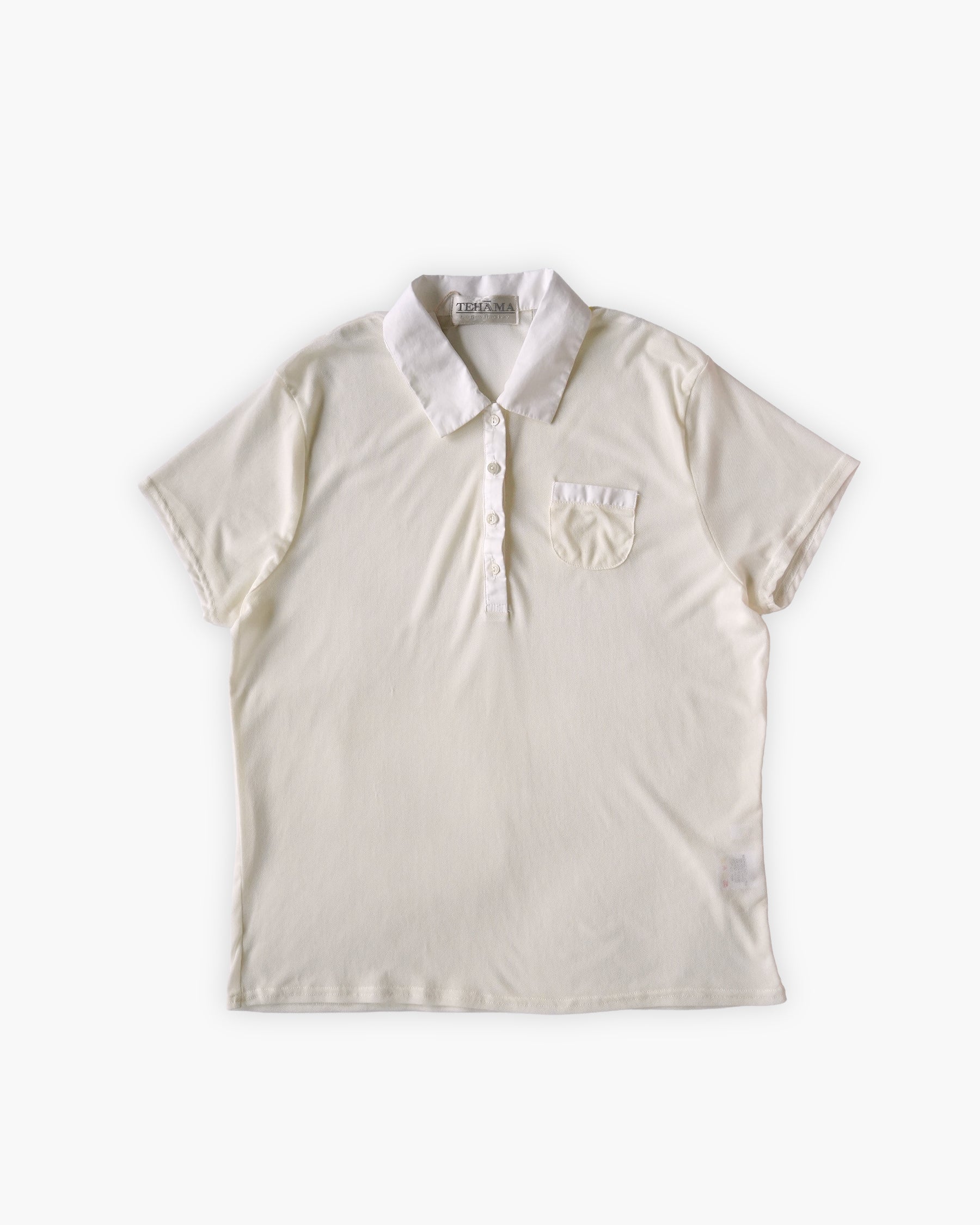 Sheer Short Sleeve Polo Top