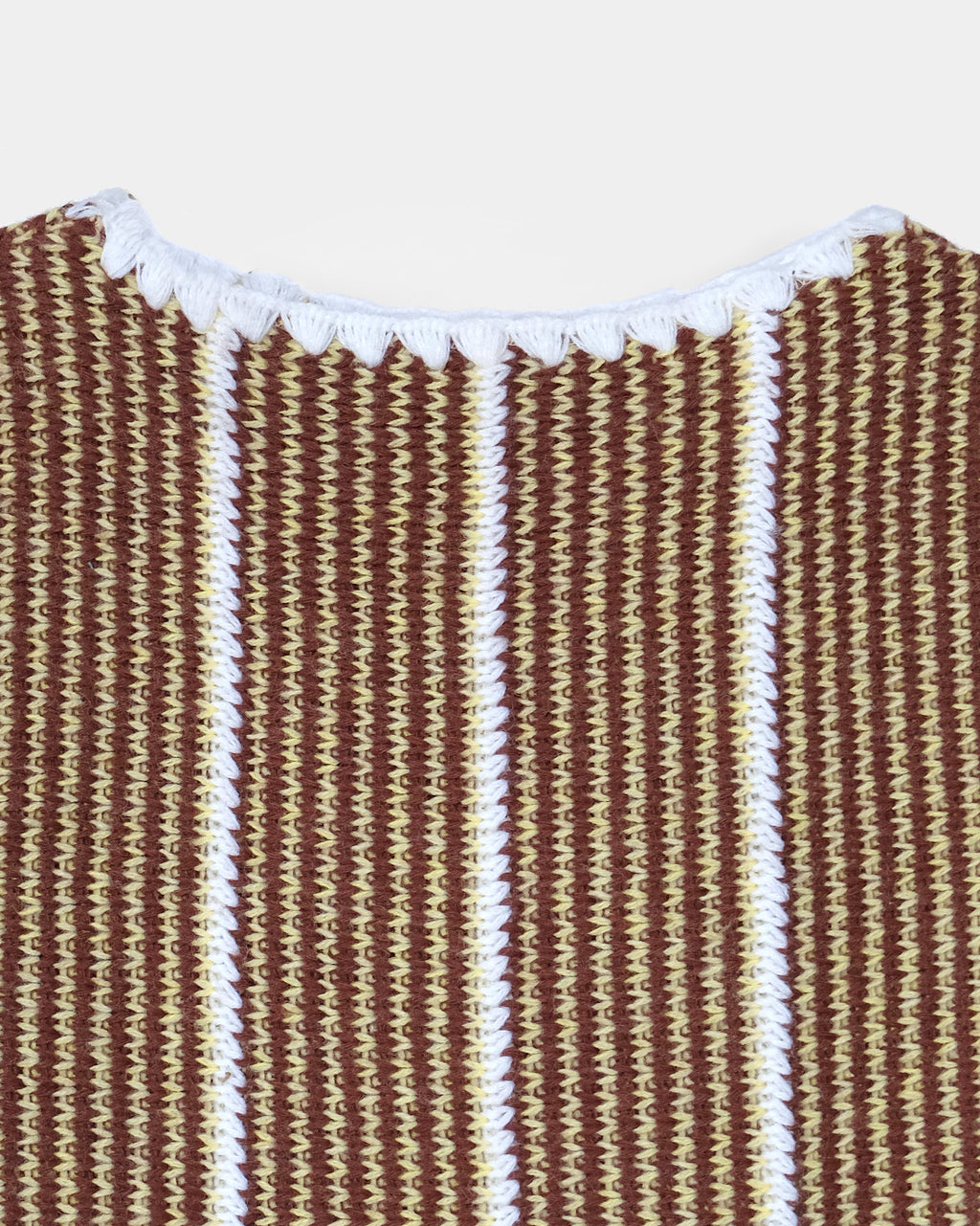 60's~70's Knit Vest - Brown