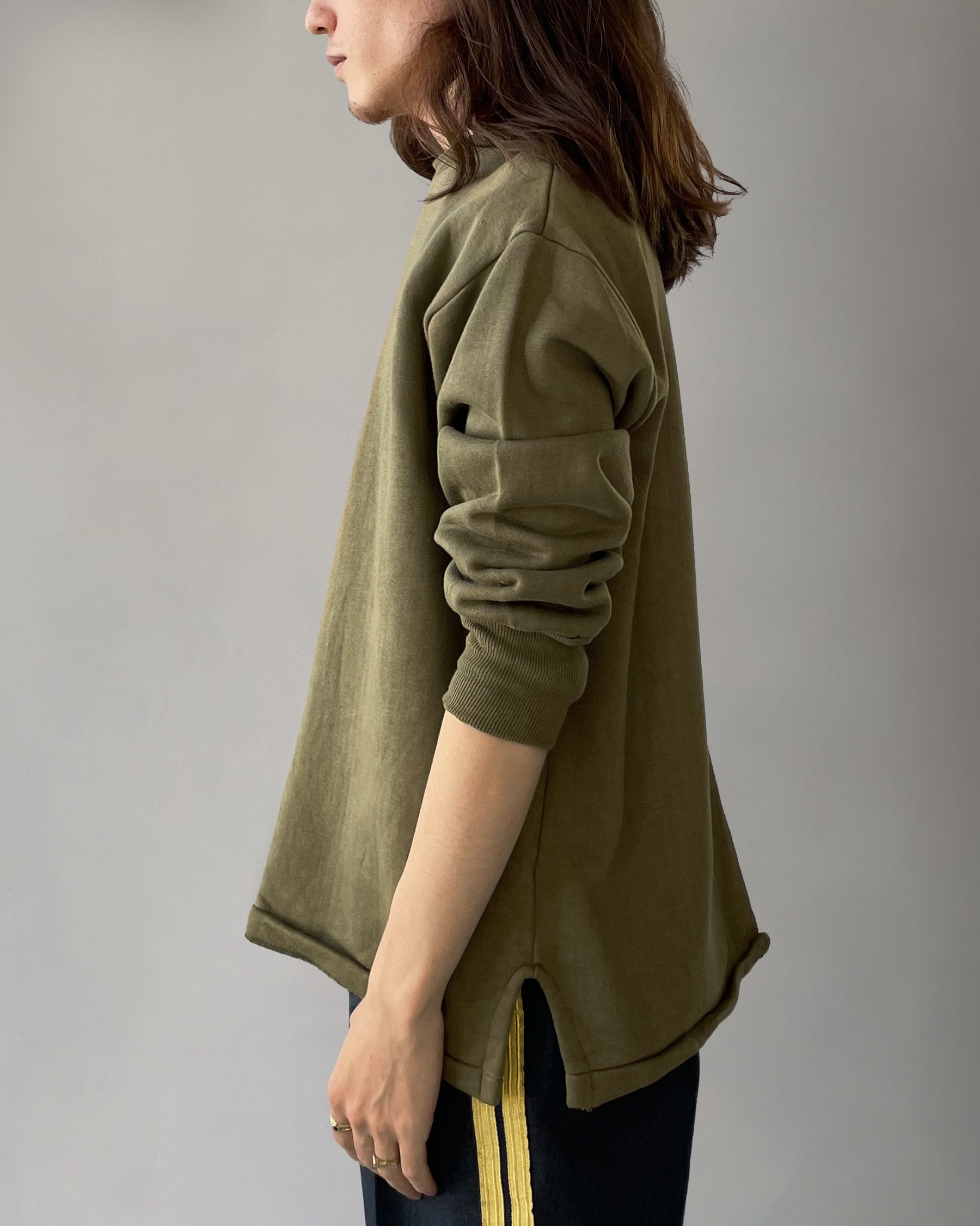 Slit Sweatshirt - Olive