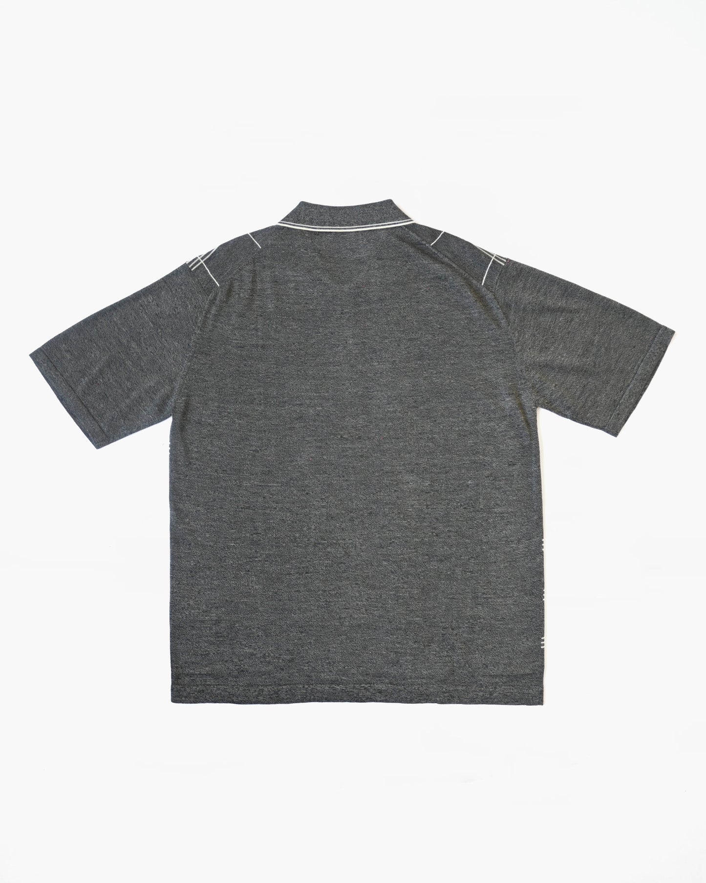 Pull Over Zip Polo - Grey