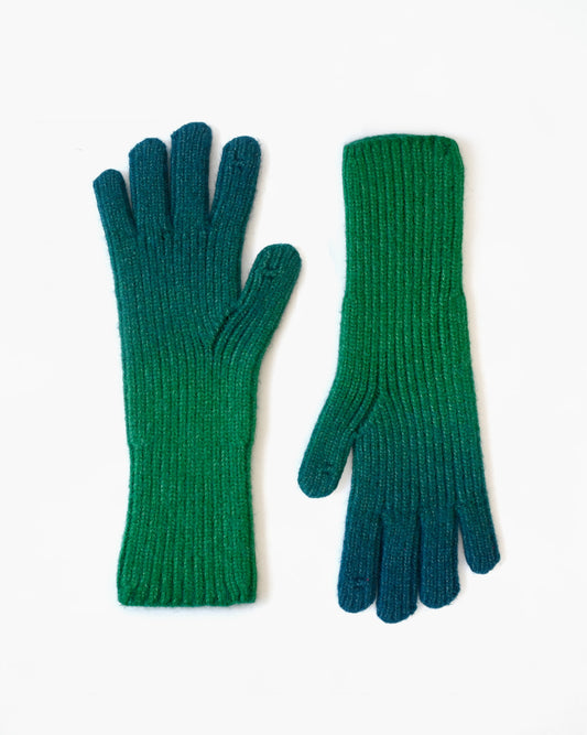 [404irregular] Gradation Gloves - Green x Blue