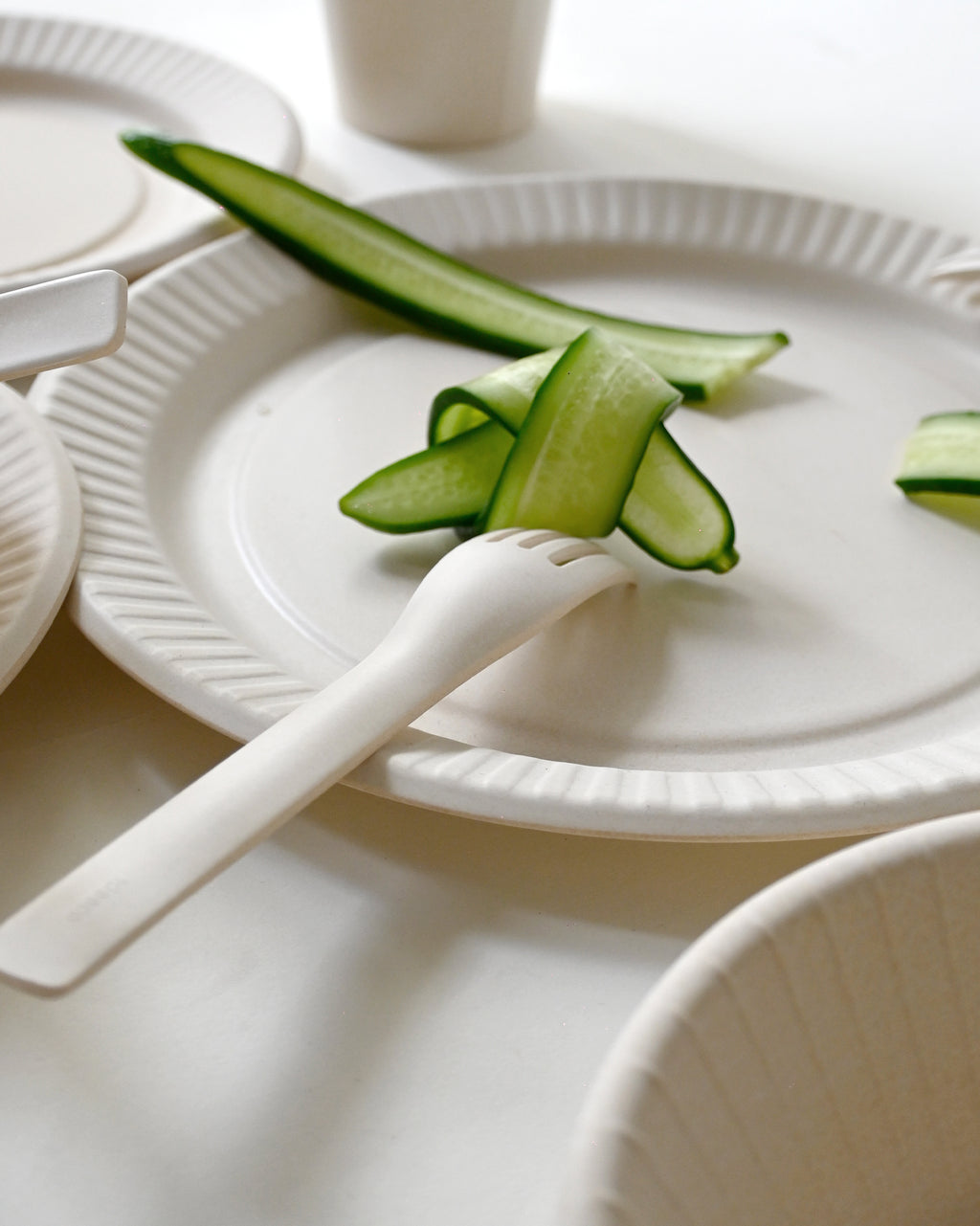 "b fiber" cutlery/2+2pcs - Off White