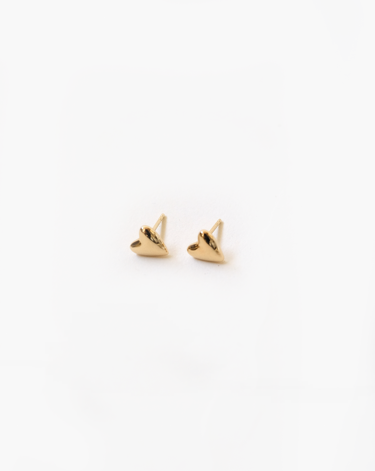 14k Gold Heart Earrings