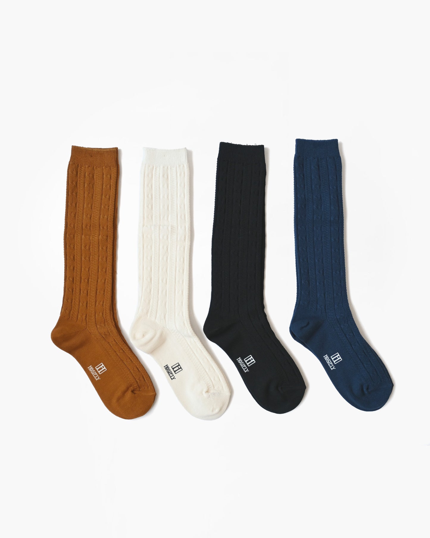 Cable Socks - White