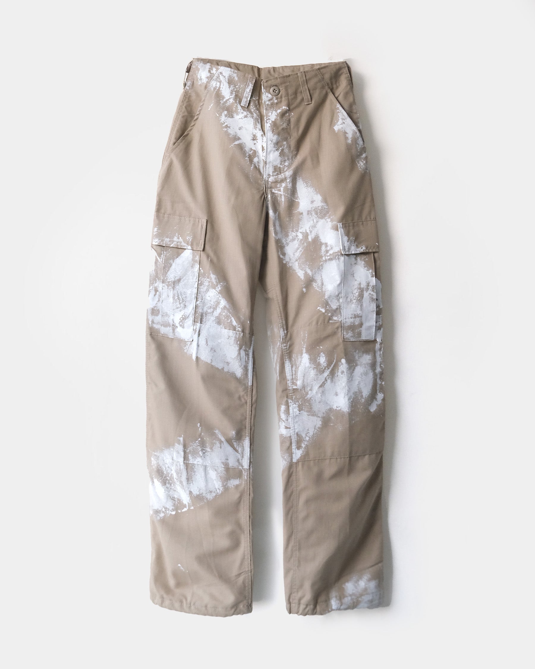 404irregular - Painted 6 Pockets Pants - Beige