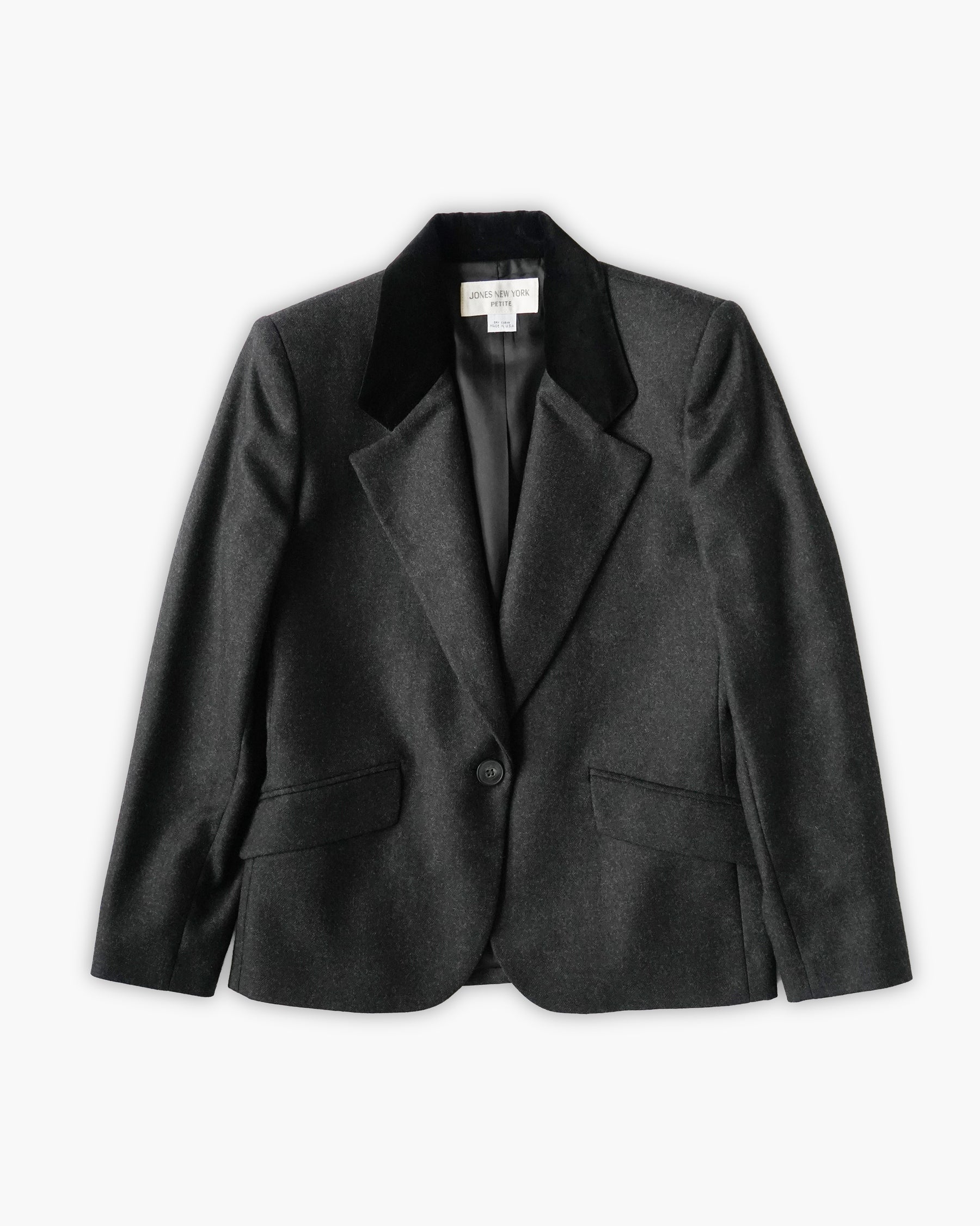 Wool Jacket with Velour Collar – studiolab404.com