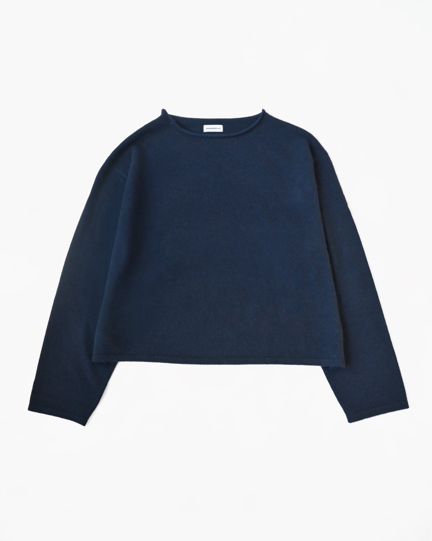 404 100% Cashmere Loose Sweater - Navy