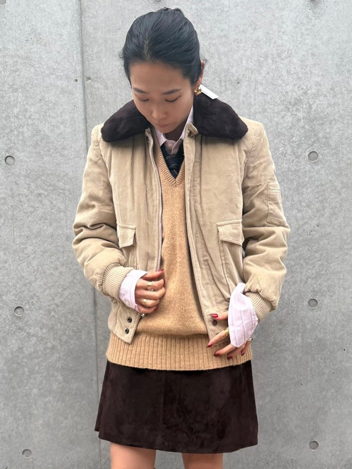 Cotton-corduroy Blouson Jacket