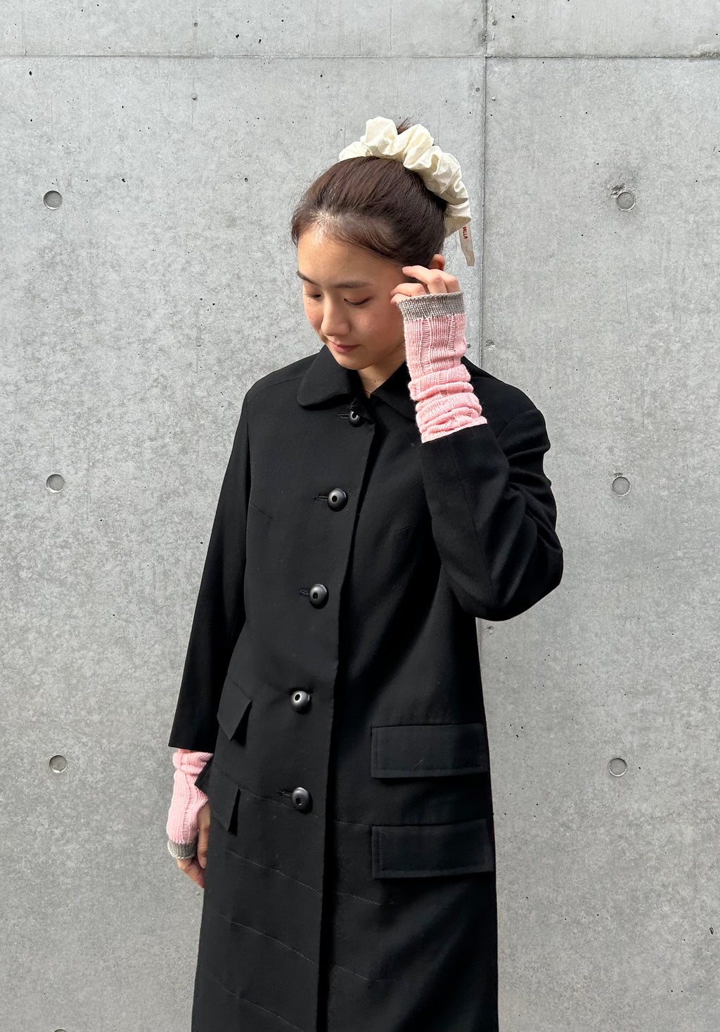 Single Half Coat - Black