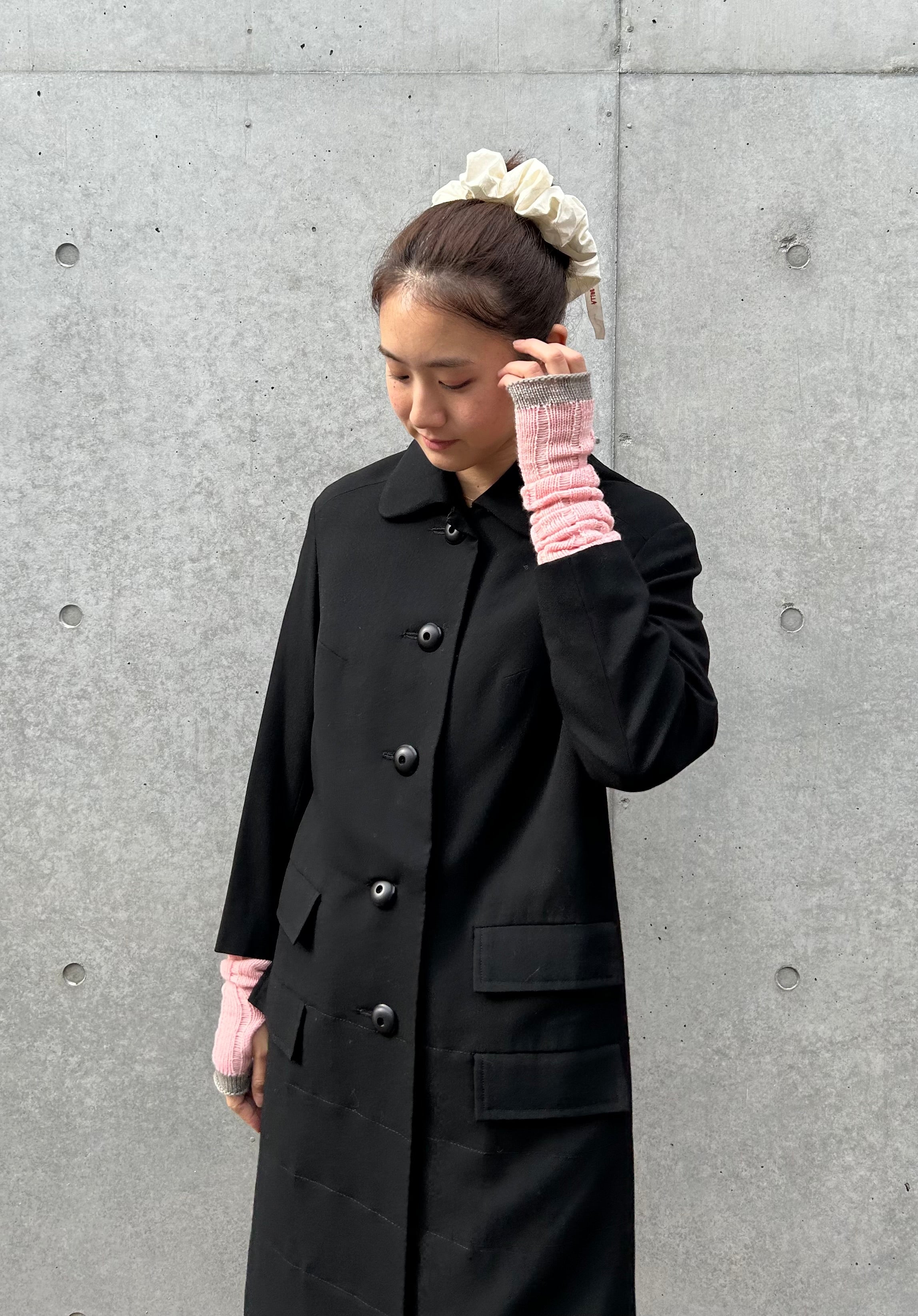 Single Half Coat - Black