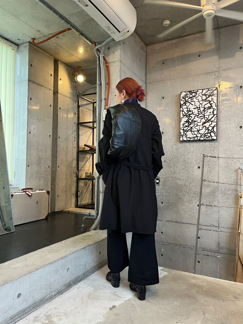 Over-Dyed Cotton Long Shirt