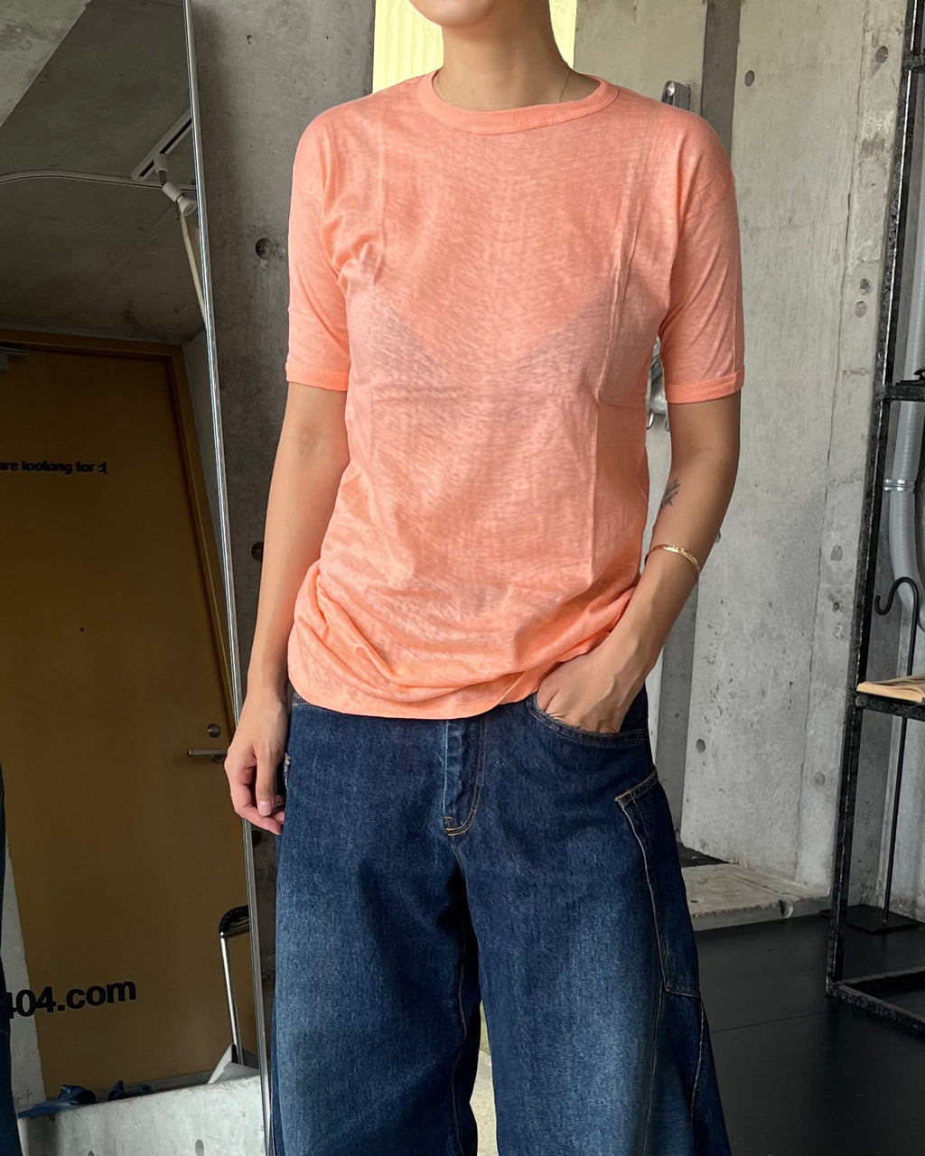 Pale Color T-shirt - Orange