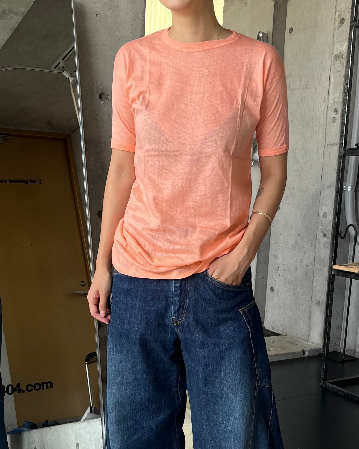 Pale Color T-shirt - Orange